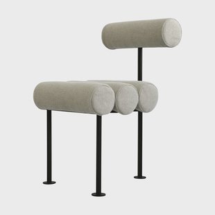 101 Copenhagen Hiro eetkamerstoel Black frame-Sand