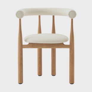 New Works Bukowski armstoel bekleed Oak, Barnum Lana