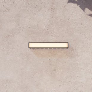 Nova Luce Inga - buiten wandverlichting - 45 x 6,5 x 7,3 cm - 31W LED incl. - IP65 - donker antraciet