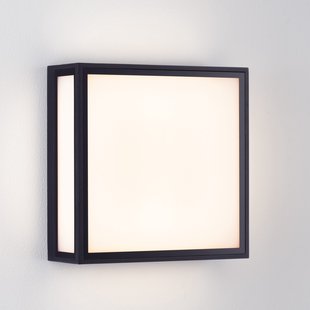 Nova Luce Astral - buiten wandverlichting - 22 x 22 x 8,7 cm - 16W LED incl. - IP65 - donker antraciet