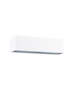 Nova Luce Flora - buiten wandverlichting - 23 x 6,5 x 6,5 cm - 10W LED incl. - IP54 - zandwit