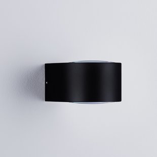 Nova Luce Opera - buiten wandverlichting - 11 x 6,8 x 10 cm -  11W LED incl. - IP54 - donker antraciet