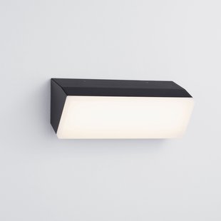 Nova Luce Keen - buiten wandverlichting - 30 x 10 x 11,5 cm - 20W LED incl. - IP65 - donker antraciet