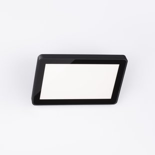 Nova Luce Nobu - buiten wandverlichting - 19,3 x 12,7 x 4,7 cm - 15W LED incl. - IP65 - zandzwart