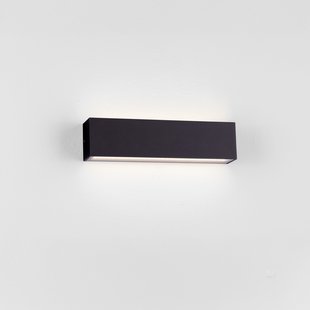 Nova Luce Allure - buiten wandverlichting - 26 x 6,5 x 5,1 cm - 22W LED incl. - IP65 - zandzwart