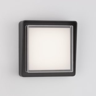 Nova Luce Cape - buiten wandverlichting - 20 x 20 x 7,4 cm - 10W LED incl. - IP65 - donker antraciet