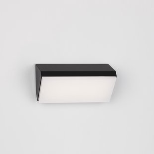 Nova Luce Zenon - buiten wandverlichting - 18 x 9 x 7,5 cm - 10W LED incl. - IP65 - donker antraciet