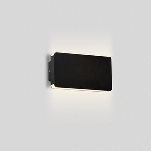 Nova Luce Artu - buiten wandverlichting - 17,5 x 9,5 x 3 cm - 10W LED incl. - IP65 - zandzwart