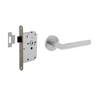 Intersteel Deurbeslagset Rvs + Kruk Hoek 90° Rvs