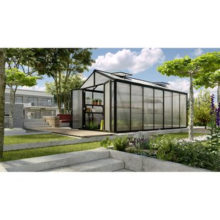 Vitavia Tuinkas Zeus Comfort 13800 - Polycarbonaat 16mm - Zwart - 258x540x250cm