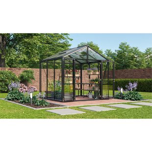 Vitavia Tuinkas Zeus Comfort 6200 - Veiligheidsglas 3mm En Polycarbonaat 10mm - Zwart - 258x242x250cm