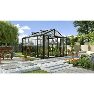 Vitavia Tuinkas Zeus Comfort 10000 - Veiligheidsglas 3mm En Polycarbonaat 10mm - Zwart - 258x391x250cm