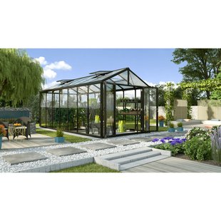 Vitavia Tuinkas Zeus Comfort 13800 - Veiligheidsglas 3mm En Polycarbonaat 10mm - Zwart - 258x540x250cm