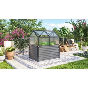 Vitavia Tuinkas Jordi Hkp4 - Polycarbonaat 4mm - Zwart - 89x127x135cm