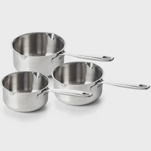 Beka Maestro steelpannenset 3-delig – ø 16, 18 & 20 cm – roestvrij staal