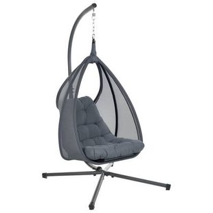 Beliani - AVEGNO - Hangstoel - Donkergrijs - Metaal