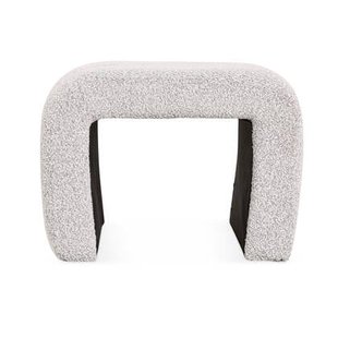 Giga Meubel - Poef Naturel Bouclé - 50x45x38cm - Gigi