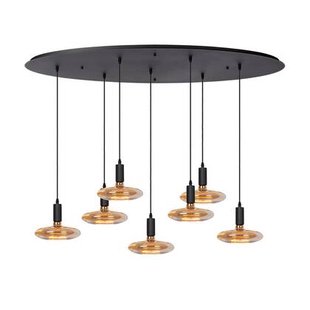 Atmooz Yoki 7 Hanglamp - Zwart - 125x55cm - Floating Ufo - E27