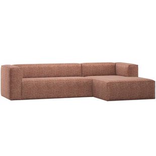 WOOOD Bean Hoekbank Rechts - Polyester - Terra Melange - 73x305x175