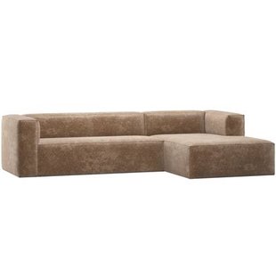WOOOD Bean Hoekbank Rechts - Chenille - Velvet Taupe - 73x305x175