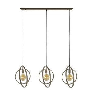 Giga Meubel - Hanglamp Beige - 3-lichts - 130x30x150cm - Turn Around
