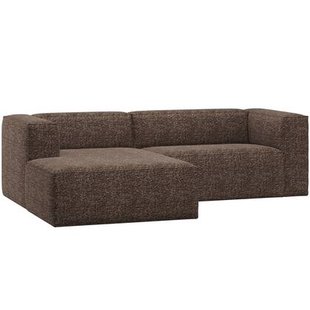 WOOOD Bean Chaise Longue Bank Links - Melange - Bruin - 73x254x178