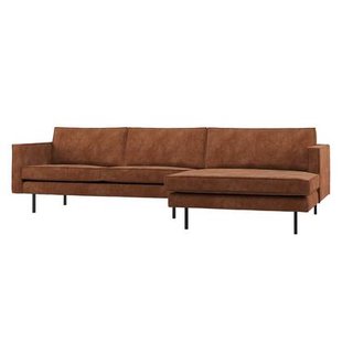 WOOOD Rodeo Chaise Longue Bank Rechts - Ribstof - Roestbruin