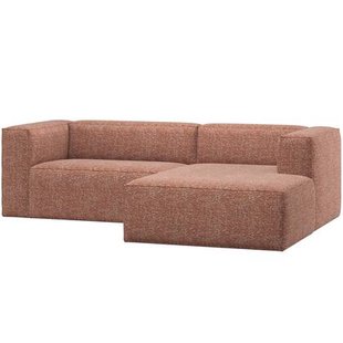 WOOOD Bean Chaise Longue Bank Rechts - Melange - Terra - 73x254x178