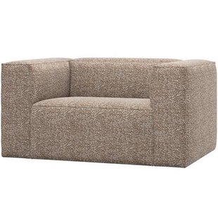 WOOOD Bean Fauteuil - Polyester - Lichtbruin - 74x146x98