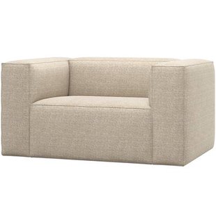 WOOOD Bean Fauteuil - Polyester - Beige Melange - 74x146x98