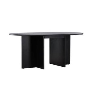 Fjôrd - Eettafel Uitschuifbaar - Zwart - 120cm - Strada