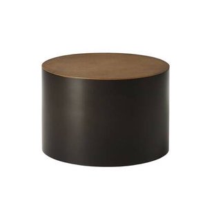 StarFurn - Salontafel Rond Goud|Zwart - 60x60x45cm - Fiore