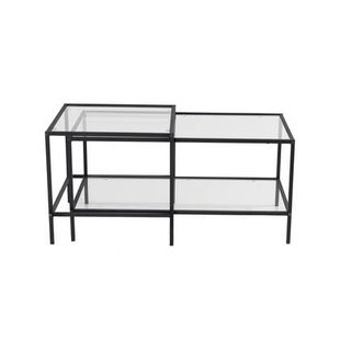 Giga Meubel - Salontafel Set Sevay Zwart