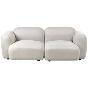 Beliani - AFOSS - Driezitsbank - Lichtbeige - Polyester