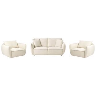 Beliani - KUNES - Woonkamerset - Lichtbeige - Polyester