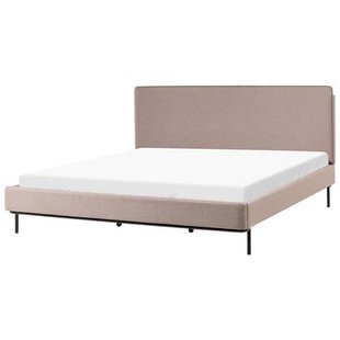 Beliani - CORIO - Tweepersoonsbed - Taupe - 180 x 200 cm - Polyester
