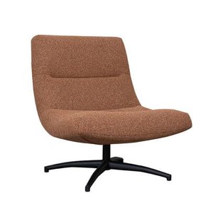 LABEL51 - Draaifauteuil Calix - Coral Royal Boucle - Zwart Metaal