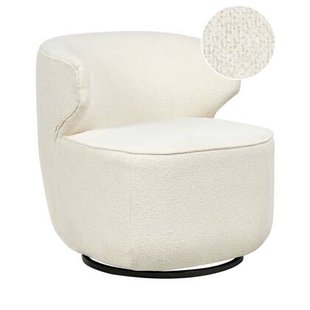Beliani - MOLLEBY - Fauteuil - Off-white - Bouclé