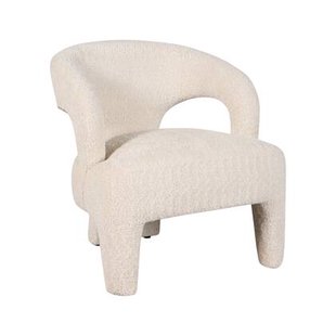 Fauteuil Brock - Beige|Creme|Wit - Bouclé