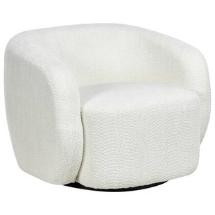 Beliani - TORE - Draaifauteuil - Off-white - Polyester