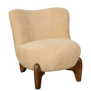 Fauteuil Bara - Beige|Creme - Textiel - 74x80x77cm (BxHxD)