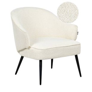 Beliani - KAYLA - Fauteuil - Off-white - Bouclé