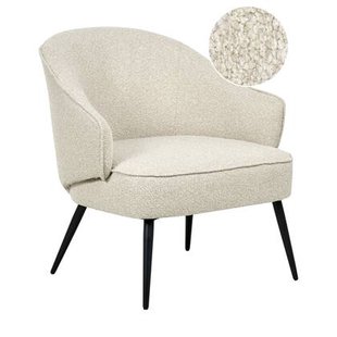Beliani - KAYLA - Fauteuil - Lichtbeige - Bouclé