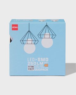 HEMA Led kogel smd E27 2.9W 250lm - 2 stuks