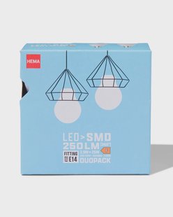 HEMA Led kogel smd E14 2.9W 250lm - 2 stuks
