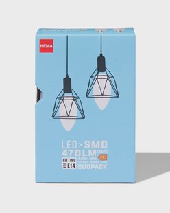 HEMA Led kaars smd E14 4.9W 470lm - 2 stuks