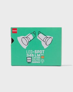 HEMA Led spot GU10 4.7W 345lm - 2 stuks