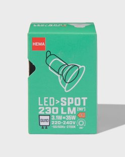 HEMA Led spot clear GU10 3.1W 230lm