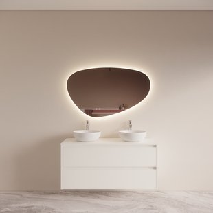 Badmeubelset BWS Riga Met Topplaat 120 cm Mat Wit