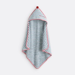 Badcape voor baby in biologisch katoen, Petit marin